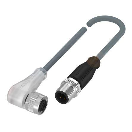 Kabel ovladače snímače, A: Vnitřní, A: Pravoúhlý 4, B: Přímý, B: Vnější, 250V 4, IP67, IP68, IP69K, řada: BCC03 BALLUFF
