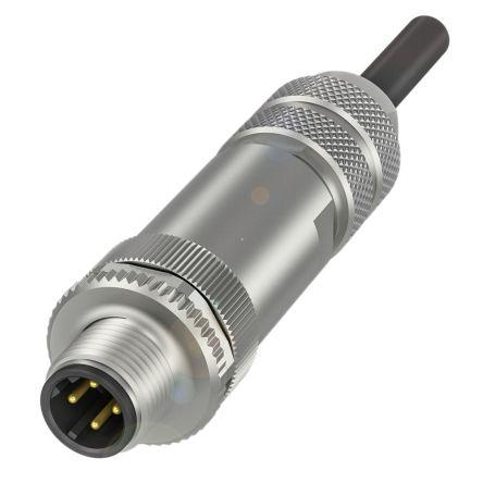 Kulatý konektor, počet kontaktů: 4, Kabel, velikost: M12 BALLUFF, pohlaví kontaktu: Vnější, orientace těla: Rovný