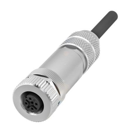 Kulatý konektor, počet kontaktů: 4, Kabel, velikost: M12 BALLUFF, pohlaví kontaktu: Vnitřní, orientace těla: Rovný
