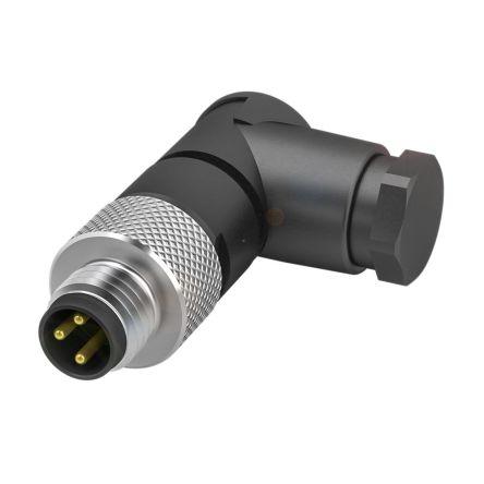 Kulatý konektor, počet kontaktů: 3, Kabel, velikost: M8 BALLUFF, pohlaví kontaktu: Vnější, orientace těla: Pravý úhel