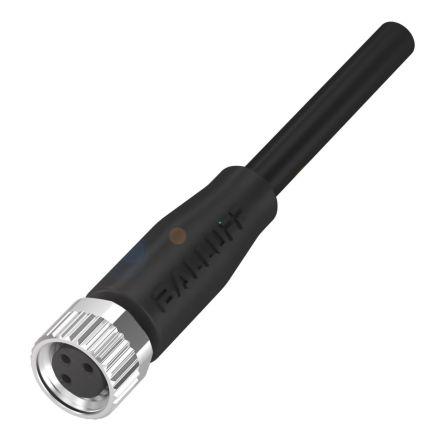 Kabel ovladače snímače, A: Vnitřní, A: Rovný 4, B: Bez koncovky, B: Vnější, 250V 4, IP67, IP69K, řada: BCC08 BALLUFF 3 m