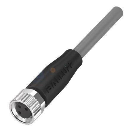 Kabel ovladače snímače, A: Vnitřní, A: Rovný 4, B: Bez koncovky, B: Neuzavřený, 250V 4, IP67, IP69K, řada: BCC08 BALLUFF