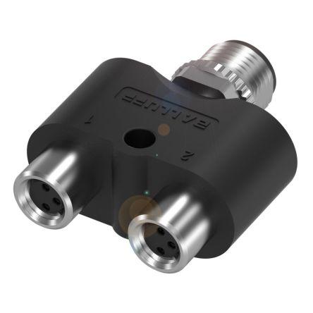 BALLUFF Adaptér pro kulaté konektory M12 x 1 Vnější, 80 °C, -25 °C M8 x 1, materiál kontaktu: Pozlacená slitina mědi,