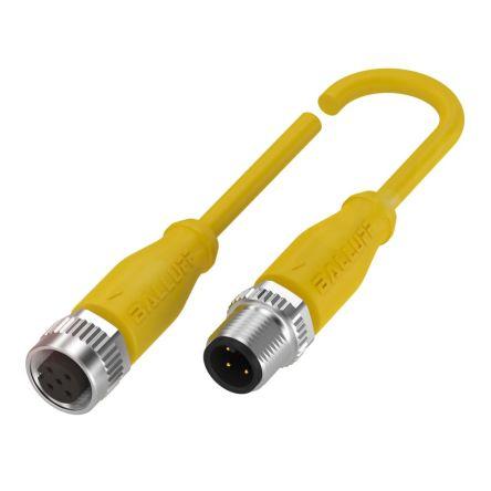 Kabel ovladače snímače, A: Vnitřní, A: Rovný 4, B: Přímý, B: Vnější, 250V 4, IP69K, IP67, IP68, řada: BCC0J BALLUFF 10 m