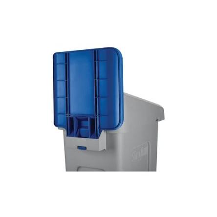 Rubbermaid Commercial Products Víko nádoby na odpad, Modrá 298.5 mm Polypropylen, pro použití s: Slim jim Recycling