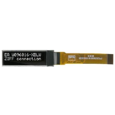 Displej OLED 21.34 mm Bílá Pasivní matice 96 x 16 pixelů Matice Display Visions I2C/SPI
