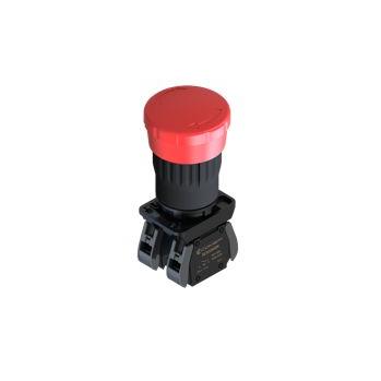 RS PRO SA Uvolnění kroucením Tlačítko nouzového vypínače Montáž do panelu 22 mm 1 NO/1 NC IP65