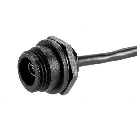 Bulgin Kabel USB do zásuvky IC Vnější, A: Micro USB typ B, 108 mm Vnější, Černá, B: 5pin patice