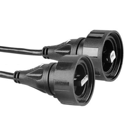 Bulgin Kabel USB do zásuvky IC Vnější, A: USB typu A, 5 m Vnější, Černá, B: USB B