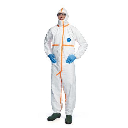 Tyvek Jednorázová kombinéza Jednorázový Unisex, Bílá, SC: 2XL, Tyvek EN 14126, EN 1149-5, EN 1073-2, EU 2016/425