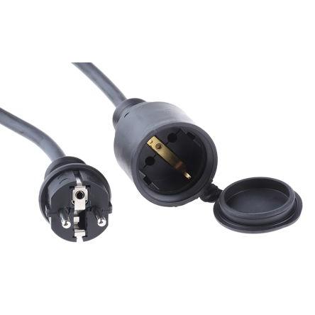 Kopp Prodlužovací kabel, délka kabelu: 25 m 1 zásuvek, 250V Typ F – německá, Schuko, IP20 Černá Typ F - německý Schuko