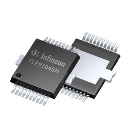 IO výkonového spínače TLE9104SHXUMA1, řada: TLE9104SH, standard: AEC-Q101, AEC-Q100 150 °C Povrch, PG-DSO-20, počet