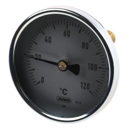 Jumo Číselníkový teploměr stupnice °C, F, rozsah teploty: 120 °C 608001/0180-818-913-12-104-46-46-50/000