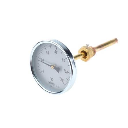 Jumo Teploměr s číselníkem stupnice F, °C, rozsah teploty: 120 °C 608001/0110-818-913-12-104-46-46-100/000