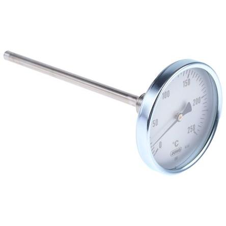 Jumo Číselníkový teploměr stupnice °C, F, rozsah teploty: 250 °C 608001/0110-834-841-10-104-26-26-200/000