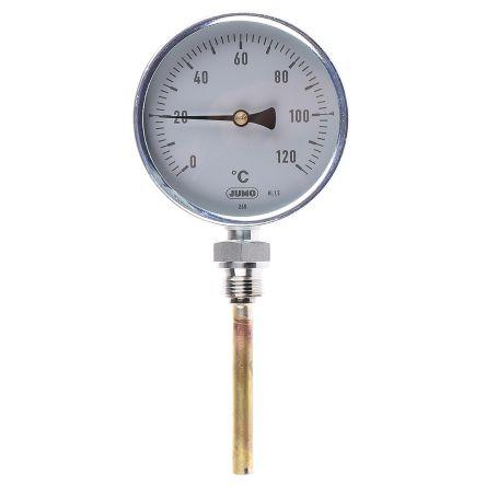 Jumo Číselníkový teploměr stupnice F, °C, rozsah teploty: 120 °C 608001/1810-818-841-10-104-46-26-100/000