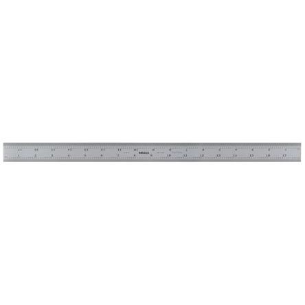Pravítko 182-145, délka: 450 mm Imperiální, Metrické šířka 20.6mm Matný chrom, Ocel Mitutoyo