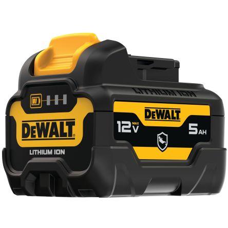 Baterie pro elektrické nářadí DCB126G-XJ, 5 Ah 12V, pro použití s: AKUMULÁTOROVÝ ELEKTRICKÝ NÁSTROJ DeWALT DeWALT