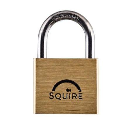 Squire Visací zámek Klíč Odolnost vůči povětrnostním vlivům, Mosaz Obojí 6.5 mm třmen