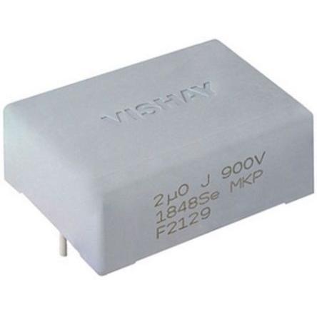 Fóliový kondenzátor PP, řada: MKP1848Se DC-Link 1 μF 10 % 1.2 kV dc 1.2kV ac, Průchozí otvor Vishay AEC-Q200