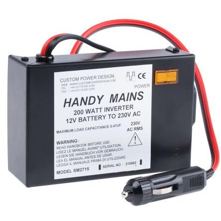 Custom Power Design Napájecí měnič, stálý výkon: 200W, vstupní: 11V dc, 15 V dc, výstup: 230V ac