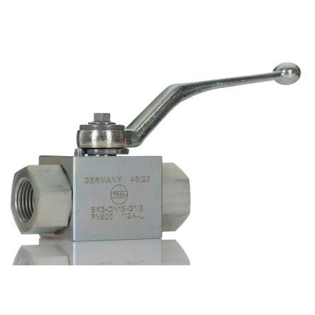 Hydraulický kulový ventil, řada: BK3, materiál tělesa: Ocel Paralelní BSP RS PRO