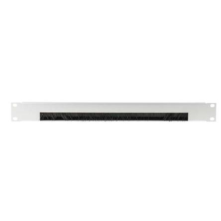 RS PRO Regálový panel 19in Panel kabelu, Ocel 1 U barva Šedá 483mm