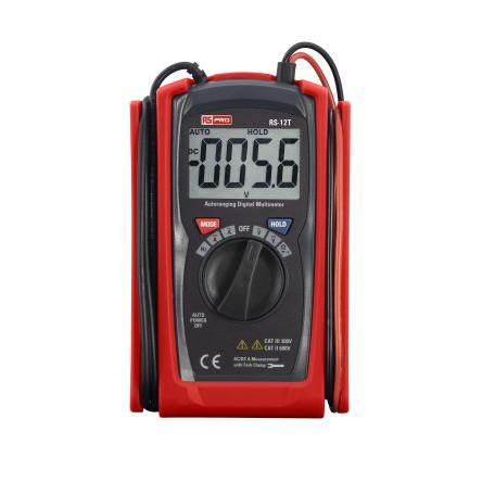 Multimetr Ruční 100 A ac, typ displeje: LCD 600 V ac RS PRO True RMS 100 A dc, ISOCAL