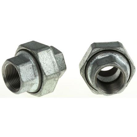 Georg Fischer Armatura z kujné oceli Adaptér ventilu Galvanizovaný Vnitřní G 3/4 in Vnitřní BSPP 3/4 in