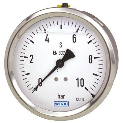 Tlakoměr Vnější 7075554 G 1/4 Nerezová ocel, 60 °C 16 bar 0 bar WIKA