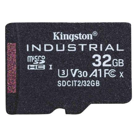 MicroSD 32 Gb MicroSDHC Průmyslová třída TLC Kingston, řada: SDCIT2 UHS-I, A1, Třída 10, U3 85 °C -40 °C