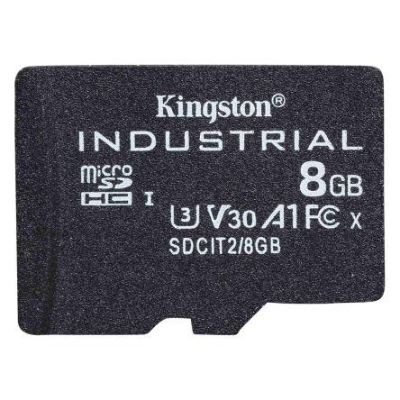 MicroSD 8 Gb MicroSDHC Průmyslová třída TLC Kingston, řada: SDCIT2 UHS-I, U3, A1, Třída 10 85 °C -40 °C