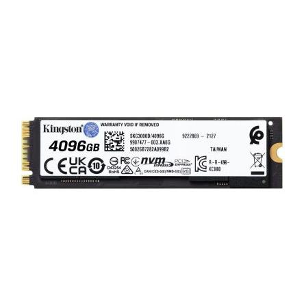 SSD, model: KC3000 Interní M.2 (2280) 4.1 TB Kingston 3D TLC 70 °C 0 °C