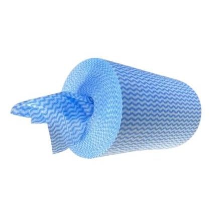 Wiper Supply Services Ltd Hadry, Centre Feed Roll Cloths, sortiment: W0179, Modrá Polyester, Mytí rukou Suché Krabice,