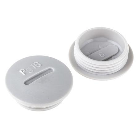 Zátka kabelové průchodky Polystyren PG16 27 mm Se závitem, IP54 Šedá Lapp