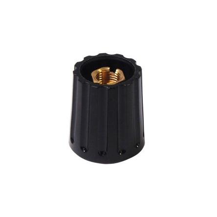 Knoflík potenciometru Elma 21 mm 0.25 in, Černá