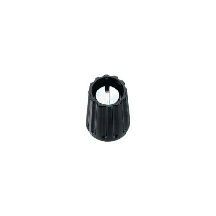 Knoflík potenciometru Elma 10 mm 4 mm, Černá