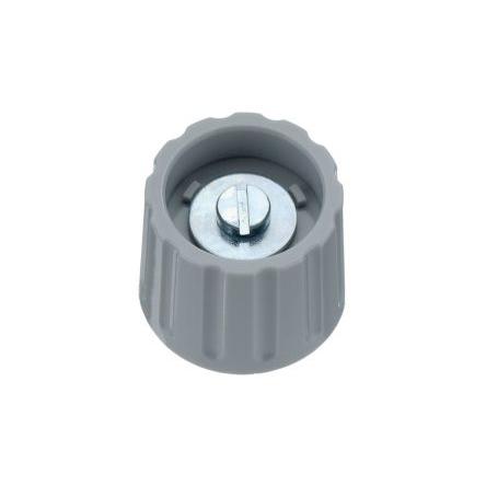 Knoflík potenciometru Elma 21 mm 6 mm, Šedá