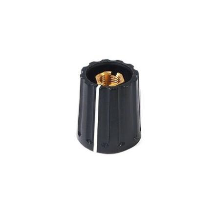 Knoflík potenciometru Elma 021-2325 10 mm 4 mm, Černá