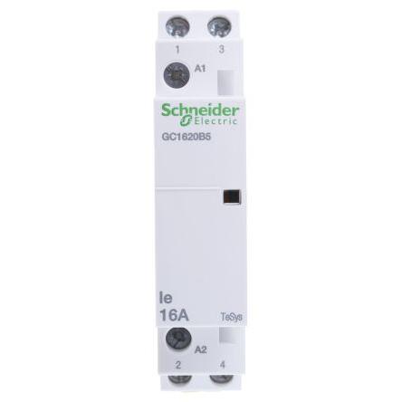 Schneider Electric 2 NO Stykač napětí ve vinutí 24V ac 2pólový 16 A 250V ac 0.65 W s 2 NO kontakty 24V ac Řízení motoru,