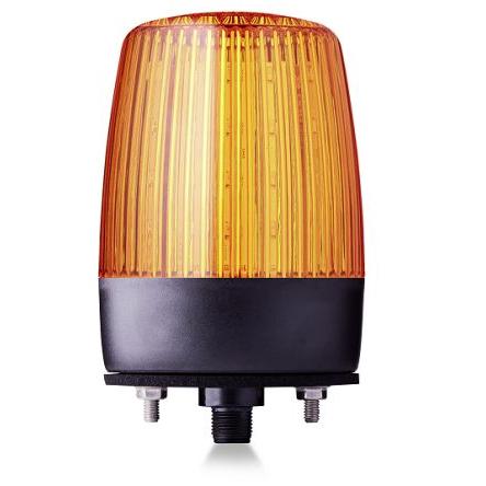 AUER Signal LED maják, řada: PDMC5 Záblesk, Stálé, Blikající, Otáčecí barva Žlutá 24V ac/dc LED Svislá montáž, Trubka,
