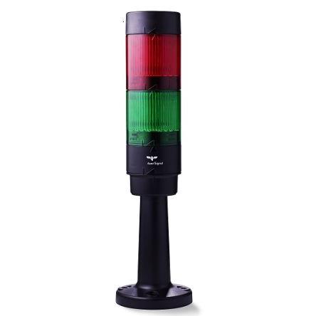 AUER Signal Signální věž, řada: Modul-Compete 50 LED 2 světelných prvků barva Zelená, Červená 24V dc Šroubová svorka,