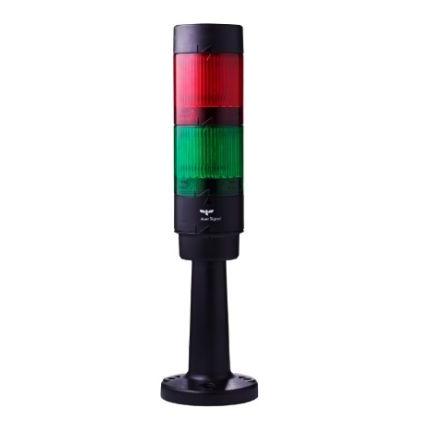 AUER Signal Signální věž, řada: Modul-Compete 50 LED Tón (viz tabulka tónů) barva Žlutá, Zelená, Červená, Modrá 24V dc