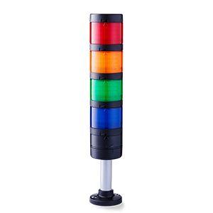 AUER Signal Signální věž, řada: Modul-Perfect 70 LED Výstupní modul Mp3/hlasový výstup, Multitónový modul barva Modrá,