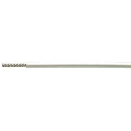 Vodič do drsných podmínek, řada: 100 g, prameny vodičů: 0.18 mm, Bílá 100 m TE Connectivity Polymer 100G0111-0.50-9