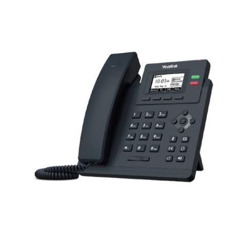 VOIP telefon Dvouportový gigabitový Ethernet LCD displej Yealink Napájení přes síť Ethernet, model: T31G