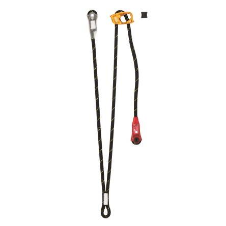 Petzl Tlumič, Karabina, délka při prodloužení: 95 cm, typ nožek: Jednoduchý, typ karabiny: Šroubový uzávěr