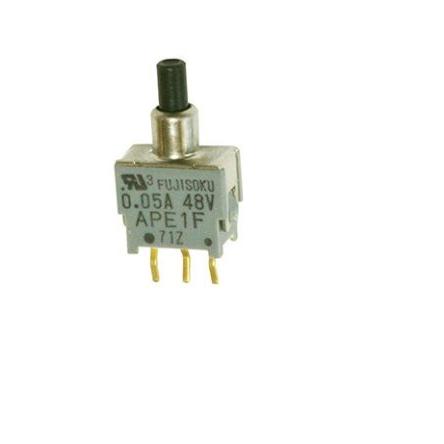 Nidec Components Miniaturní tlačítkový spínač, řada: APE SPDT Montáž na plošný spoj zap-zap