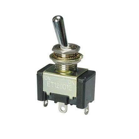 Nidec Components Přepínač Montáž na plošný spoj DPDT Zap-vyp ovládání 15A Pájecí