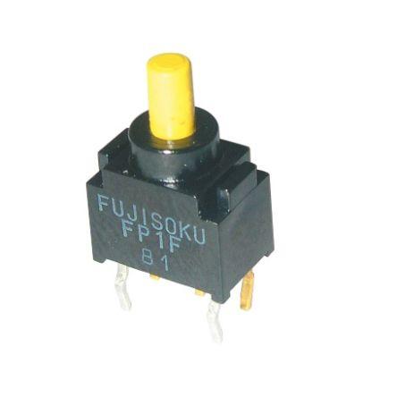 Nidec Components Tlačítkový spínač, řada: FP SPDT Montáž na plošný spoj zap-zap 4.5 x 7 mm 400mA 28 V dc
